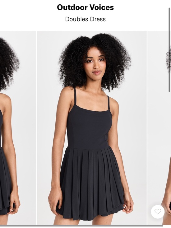 Outdoor Voices Dresses & Skirts - Outdoor Voices Black Doubles Mini Dress